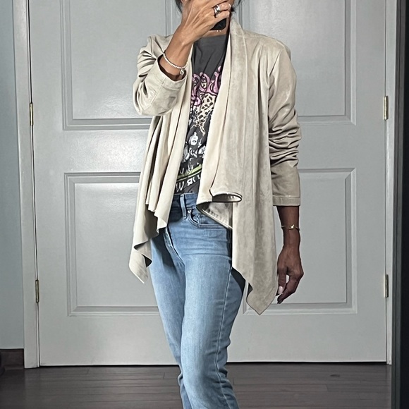 Blank NYC faux leather suede jacket size M - Picture 3 of 13
